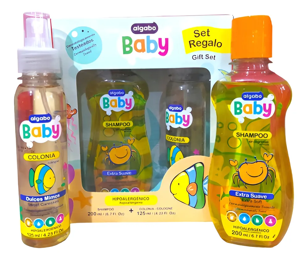ALGABO BABY SET DE REGALO SHAMPOO 200ML + COLONIA 125ML