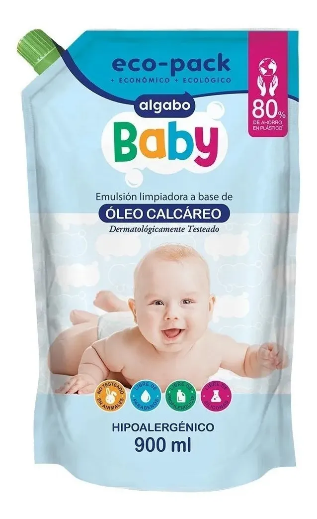 ALGABO BABY OLEO CALCAREO ECOPACK X900ML