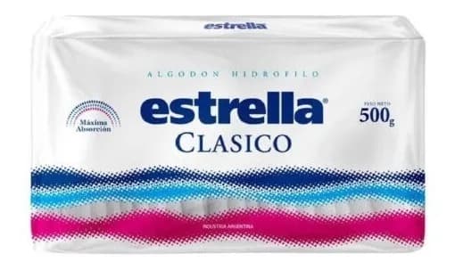 ALGODON ESTRELLA FAMILIAR X 500 PRESENTACION FAMILIAR