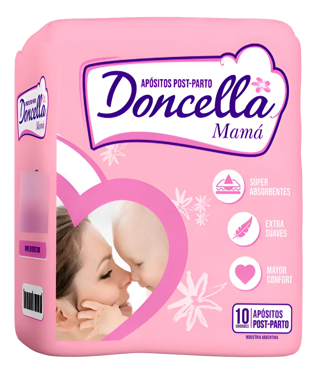 APÓSITOS DONCELLA MAMÁ POST PARTO 10 U