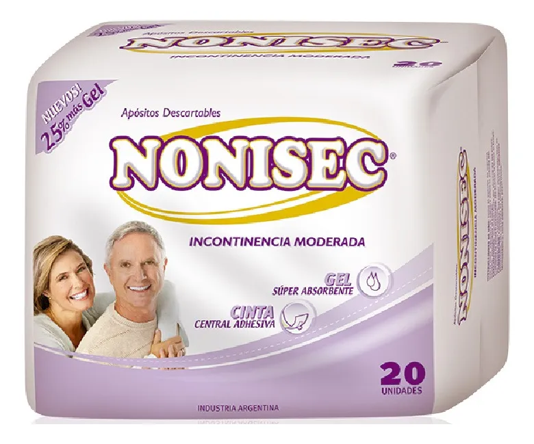 APÓSITOS NONISEC INCONTINENCIA MODERADA C/ADHESIVO X20U