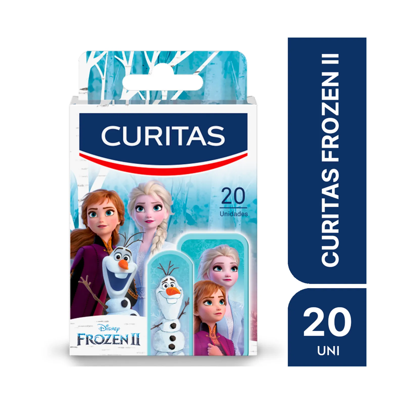 APÓSITOS ADHESIVOS CURITAS FROZEN II PARA NIÑOS 1 X 20 U APÓSITOS ADHESIVOS CURITAS FROZEN II PARA NIÑOS X 20 UD